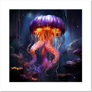 Neon Jellyfish #1 Posters and Art